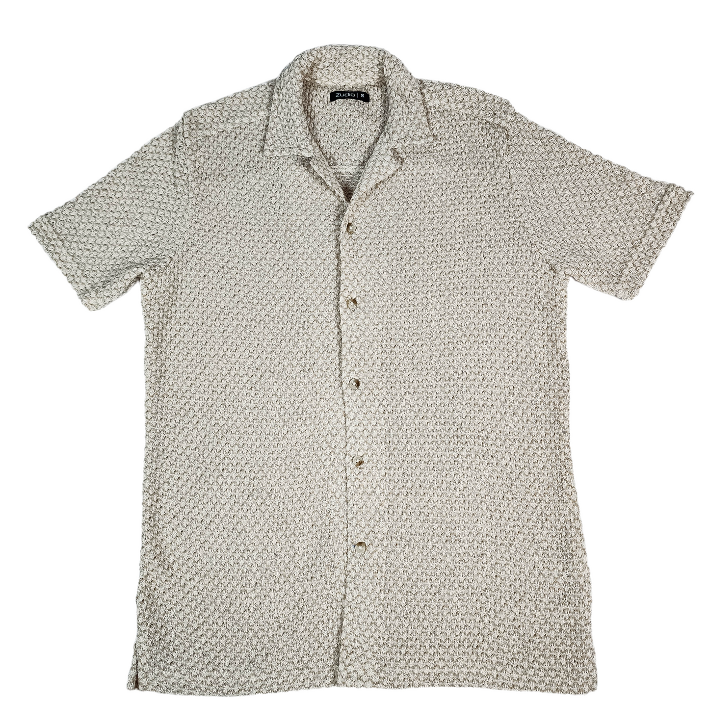 Cream textured shirt