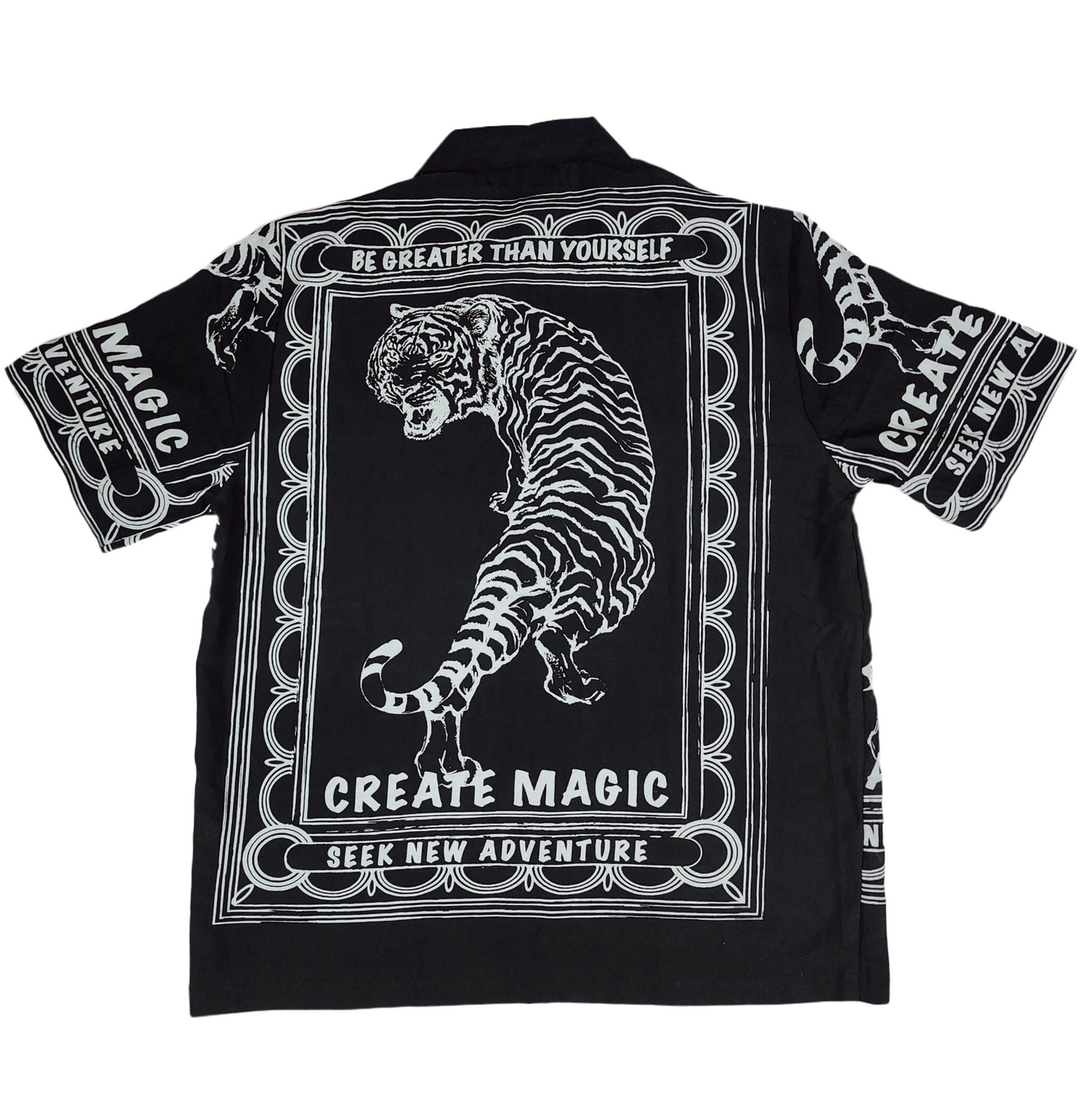 Limited Edition Oversized Black and white tiger graphic shirt