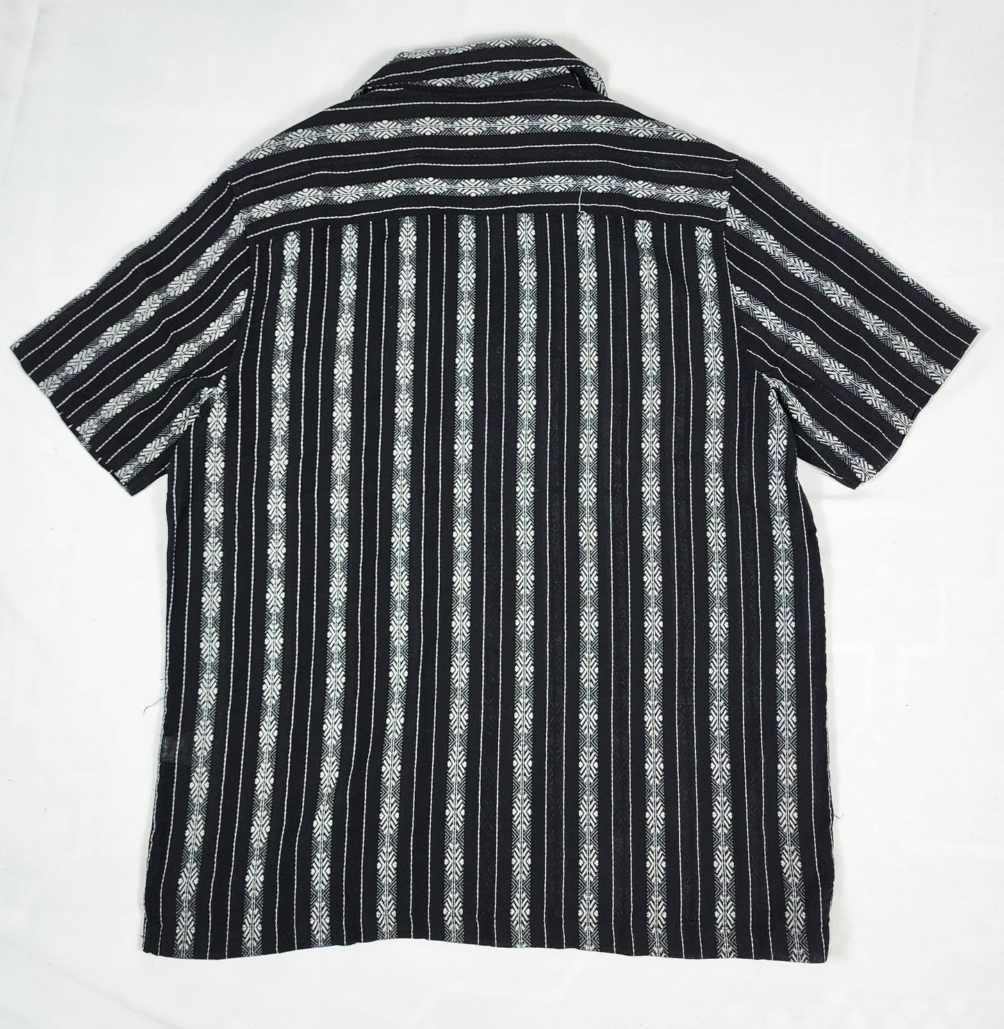 Black and white striped pattern shirt